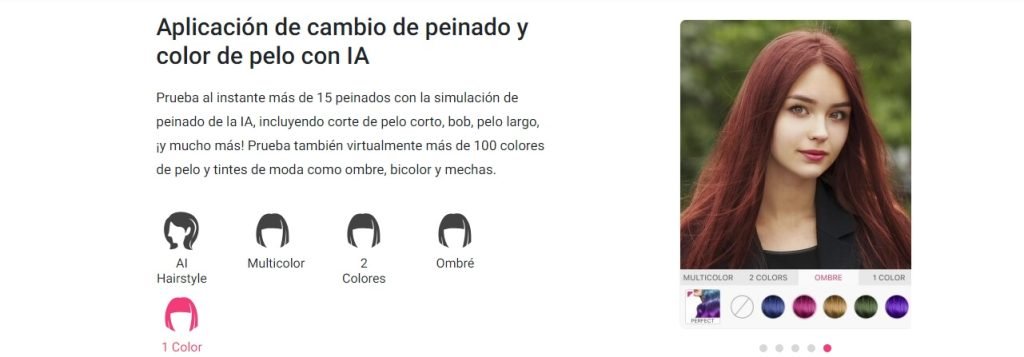 App para probar cortes de pelo para hombre, Escoge tu peinado